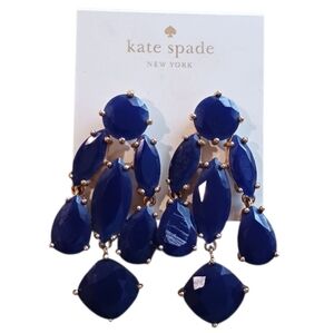 Kate Spade Chandelier Earrings Cobalt Blue